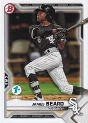 2021 Bowman 1st Edition Base Set James Beard #BP-6 card