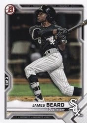 2021 Bowman Prospects James Beard #BP-6 card