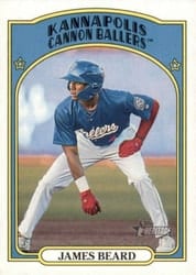 2021 Topps Heritage Minor League Base Set James Beard #150 card