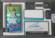 2021-22 Panini One and One Prime Rookie Jersey Autographs James Bouknight #PR-JBK card