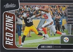 2019 Panini Absolute Red Zone James Conner #9 card