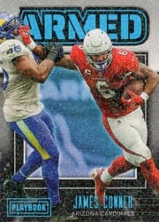 2022 Panini Playbook Armed James Conner #A-18 card