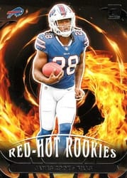 2022 Donruss Red Hot Rookies James Cook #RHR-6 card