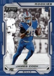 2022 Panini Chronicles Playoff Momentum Rookies James Cook #PMR-15 card