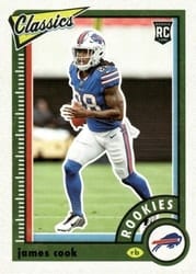 2022 Panini Classics Base Set James Cook #159 card