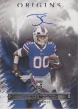 2022 Panini Origins Rookie Autographs James Cook #RAU-JCO card