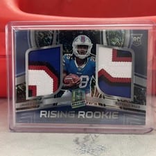 2022 Panini Spectra Rising Rookie Materials James Cook #RRM-JCO card