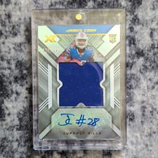 2022 Panini XR Rookie XL Swatch Autographs James Cook #RXA-JC card