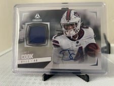 2024 Panini Luminance Autograph Jerseys James Cook #AJ-JCK card