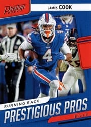 2024 Panini Prestige Prestigious Pros James Cook #PP-JCK card