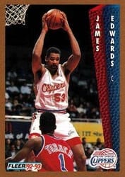 1992-93 Fleer Base Set James Edwards #98 card