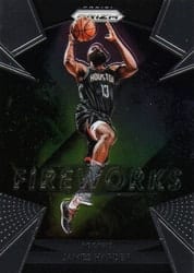 2018-19 Panini Prizm Fireworks James Harden #5 card