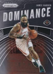 2019-20 Panini Prizm Dominance James Harden #12 card