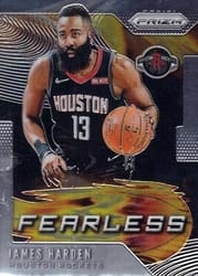 2019-20 Panini Prizm Fearless James Harden #5 card