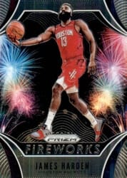 2019-20 Panini Prizm Fireworks James Harden #5 card