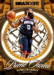 2020-21 Hoops Prime Twine James Harden #6 card
