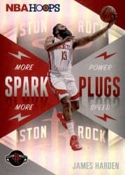 2020-21 Hoops Spark Plugs James Harden #13 card