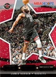 2020-21 Hoops Winter Lights Camera Action James Harden #21 card