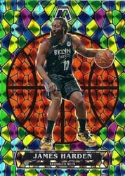2020-21 Panini Mosaic Stained Glass James Harden #8 card