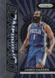 2023-24 Panini Prizm Dominance James Harden #21 card