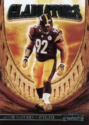 2021 Panini Contenders Gladiators James Harrison #GLD-JHA card