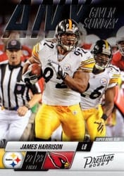 2022 Panini Prestige Any Given Sunday James Harrison #9 card