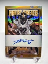 2024 Finest Finest Greats Autographs James Harrison #FG-JH card