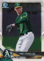 2018 Bowman Chrome Prospects James Kaprielian #BCP44 card