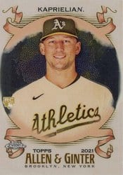 2021 Topps Allen & Ginter Chrome Base Set James Kaprielian #257 card