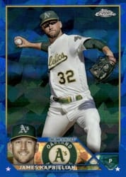 2023 Topps Chrome Update Sapphire Edition Base Set James Kaprielian #USCS240 card