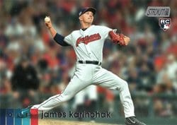 2020 Stadium Club Base Set James Karinchak #284 card