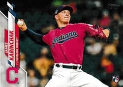 2020 Topps Base Set James Karinchak #380 card