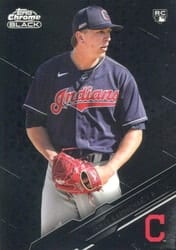 2020 Topps Chrome Black Base Set James Karinchak #92 card