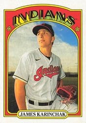 2021 Topps Heritage Base Set James Karinchak #228 card
