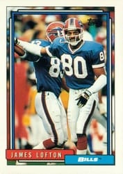 1992 Topps Base Set James Lofton #633 card