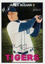 2016 Topps Heritage Base Set James McCann #393 card