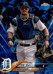 2018 Topps Chrome Sapphire Edition Base Set James McCann #243 card