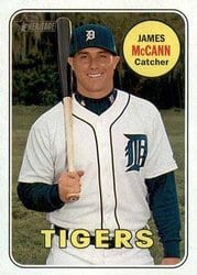 2018 Topps Heritage Base Set James McCann #414 card