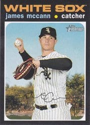 2020 Topps Heritage Base Set James McCann #106 card