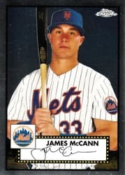 2021 Topps Chrome Platinum Anniversary Base Set James McCann #458 card