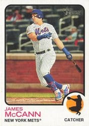 2022 Topps Heritage Base Set James McCann #344 card