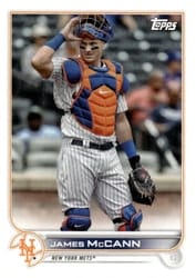 2022 Topps Mini Base Set James McCann #256 card