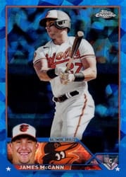 2023 Topps Chrome Update Sapphire Edition Base Set James McCann #USCS248 card