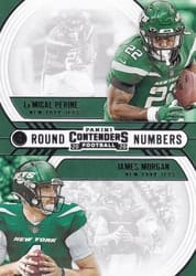 2020 Panini Contenders Round Numbers James Morgan / La'Mical Perine #RN-PM card