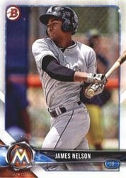 2018 Bowman Prospects James Nelson #BP33 card