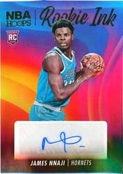 2023-24 Hoops Rookie Ink James Nnaji #RI-NNJ card