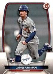 2023 Bowman Base Set James Outman #13 card