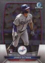 2023 Bowman Chrome Base Set James Outman #68 card
