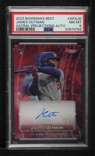 2023 Bowman's Best Astral Projections Autographs James Outman #APA-JO card