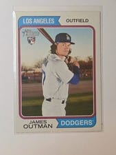 2023 Topps Heritage Mini James Outman #93 card